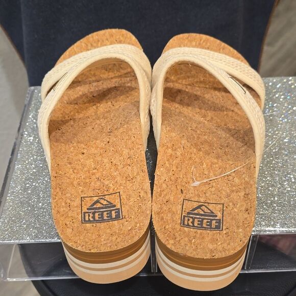 Reef Cushion Vista Hi Slide Sandal- Vintage Raffia - Picture 9 of 9
